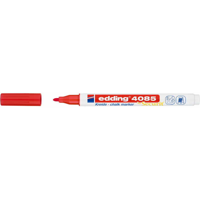 Маркер меловой edding 4085/002. 1-2 мм. Красный