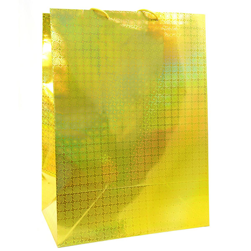 Пакет подарочный Голография 40x55x24см цвет в ассортимент 42070