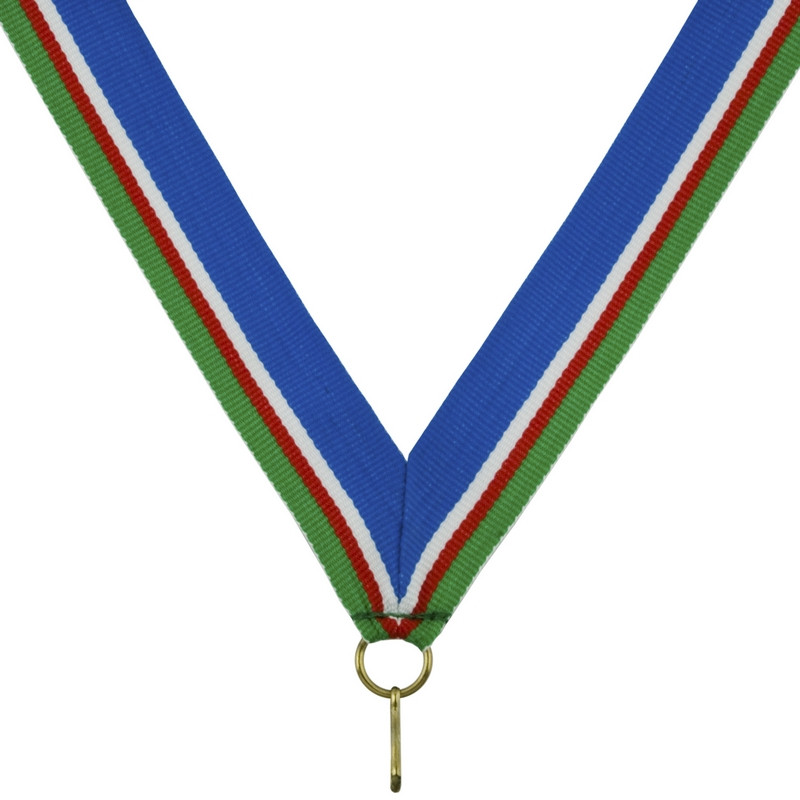 Лента для медалей 22 мм цвет Якутия LN7