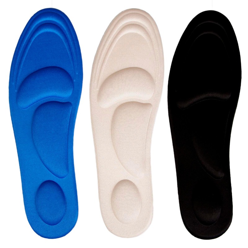Стельки для обуви,универ.,амортизир, 40-46 р-р, пара, цвет МИКС,1381715