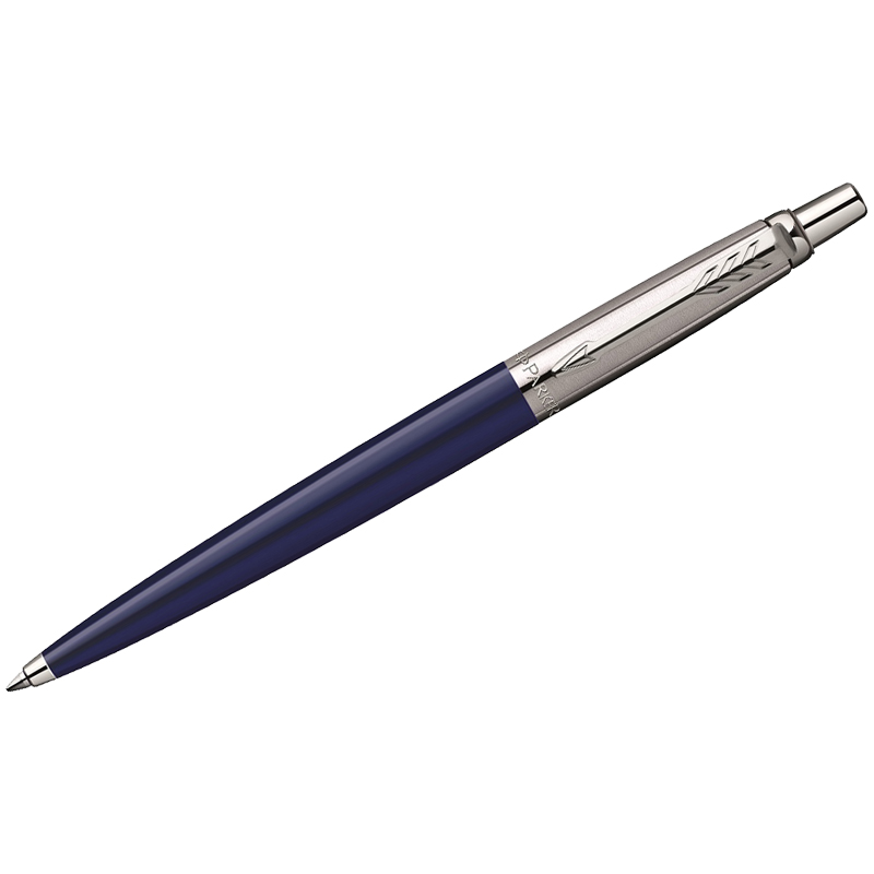 Ручка шариковая Parker "Jotter Blue Chrome" синяя, 1,0мм, кнопочн., подар. уп. R0033170
